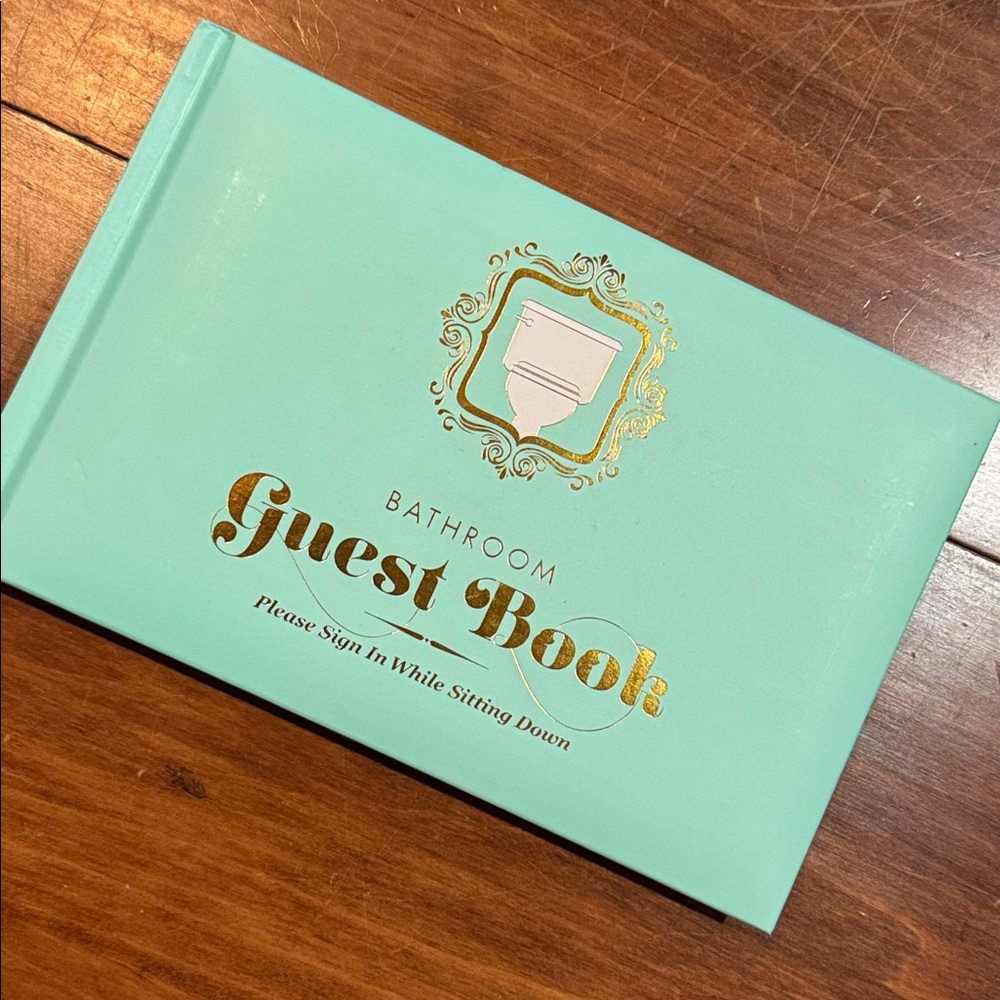 NWT Knock Bathroom Guest Book Urban Outfitters Lined Page Journal Witty Funny